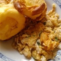 Yorkshire Pudding with Scrambled Eggs